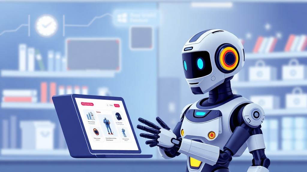 Chatbot com IA fornecendo atendimento inteligente para loja online com recomendações personalizadas