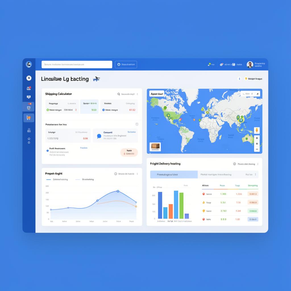 Dashboard de otimização de custos de frete para e-commerce com comparativos de transportadoras
